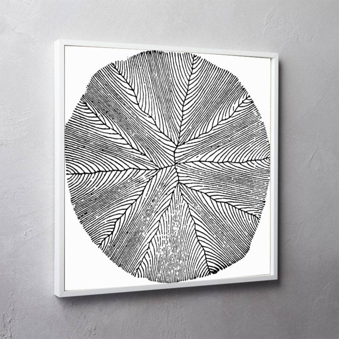 Black And White Abstract Artwork, Rustic Decor - Image 2