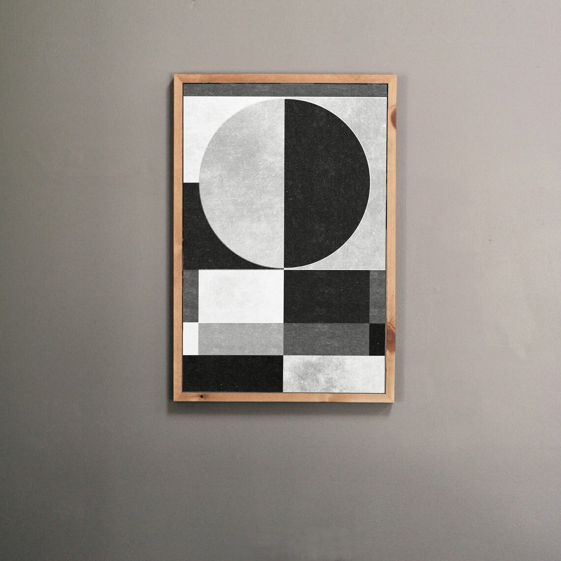 Geometric Mid Modern Poster Print, Contemporary Decor - Image 2