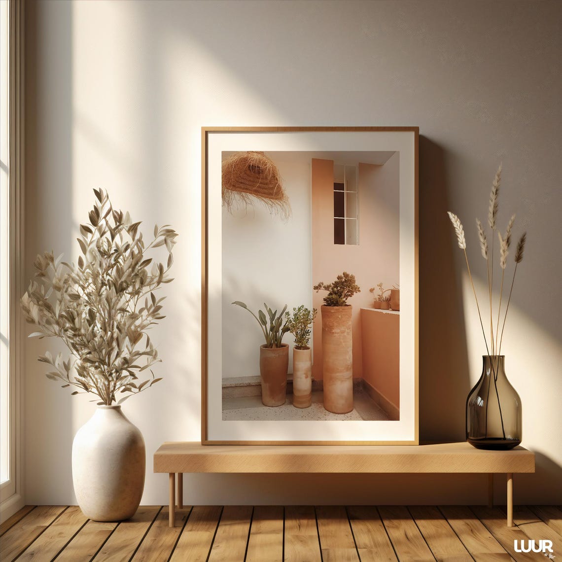 Terracotta Pots Green Plants Mediterranean Home Photo Poster