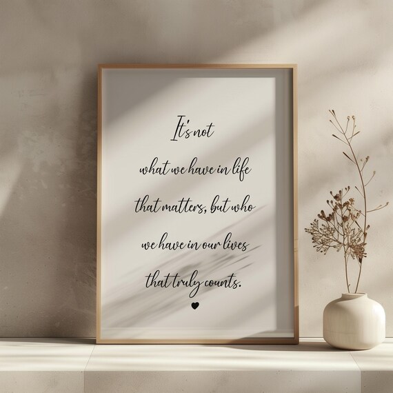 Typography Print Quote Print Text Print Gift Couple Love Family Wall Print Wall Art Home Decor Home Trend Home Accessories