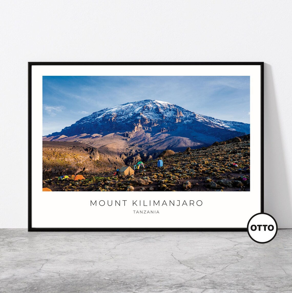 Mount Kilimanjaro Uhuru Peak Travel Poster