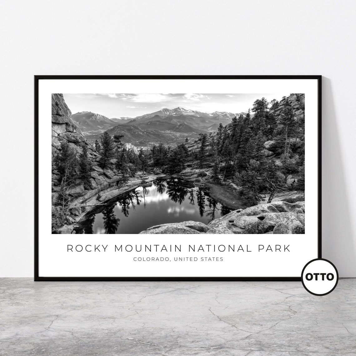 Rocky Mountain National Park Travel Poster, Colorado