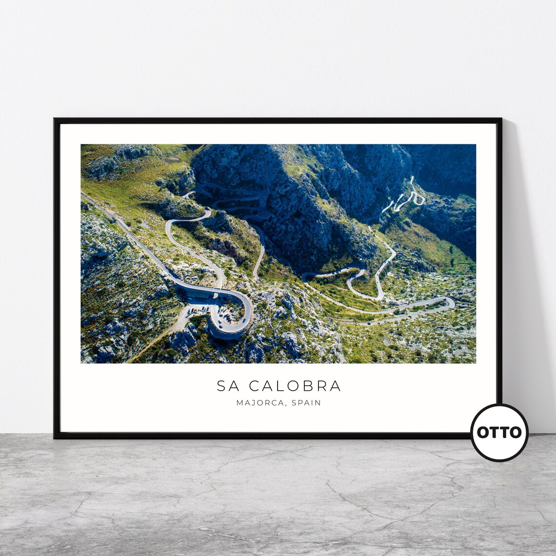 Sa Calobra Travel Poster, Majorca Landscape Art