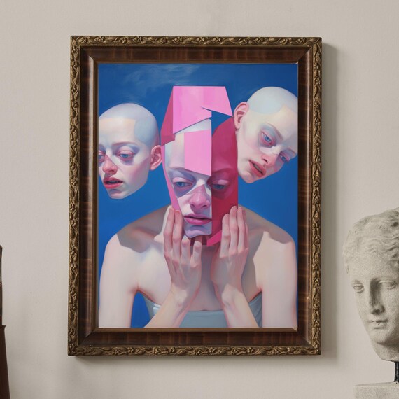 Bipolar Dreams No6 Unique Canvas Art Print