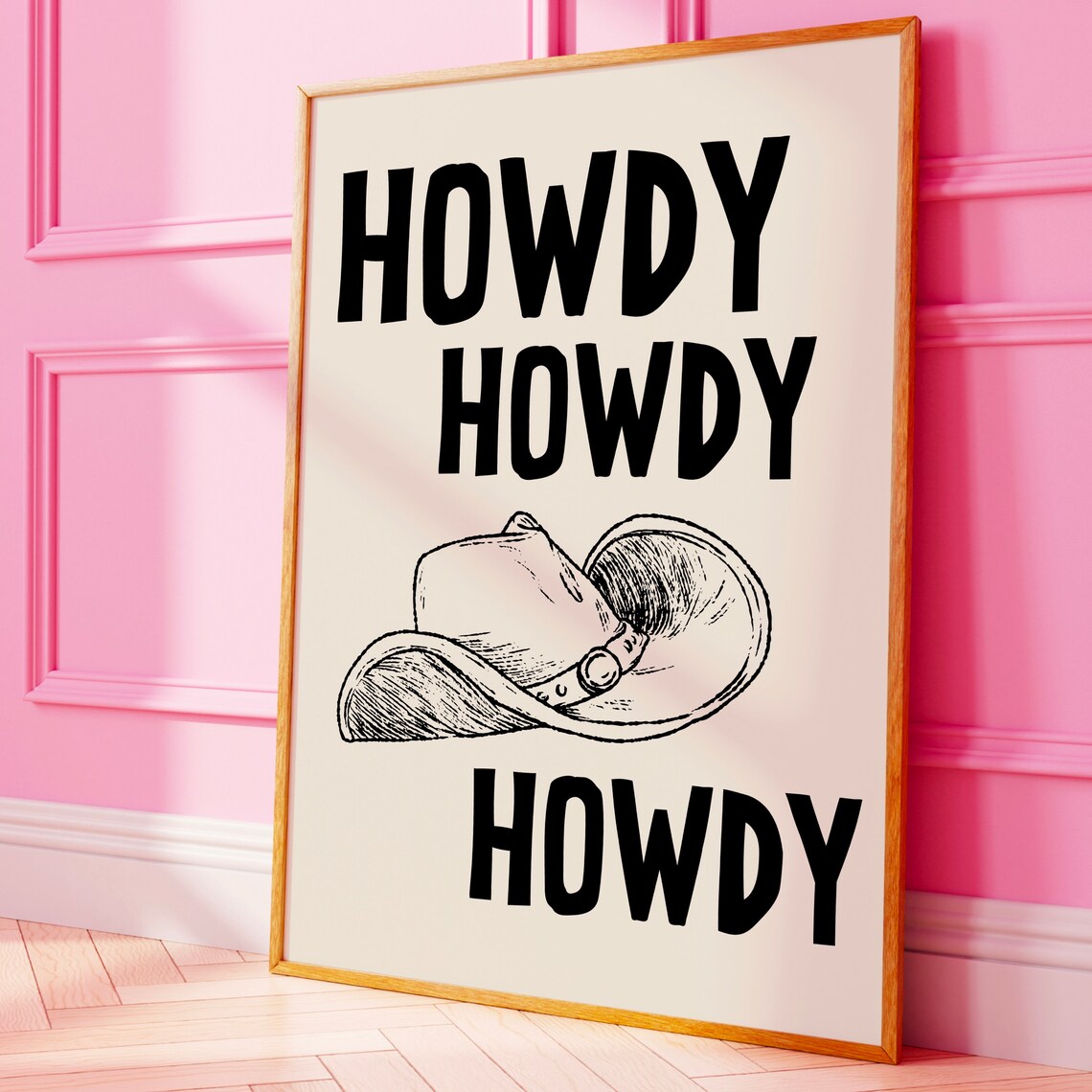 Howdy Western Art Prints, Vintage Cowboy Art - Image 8