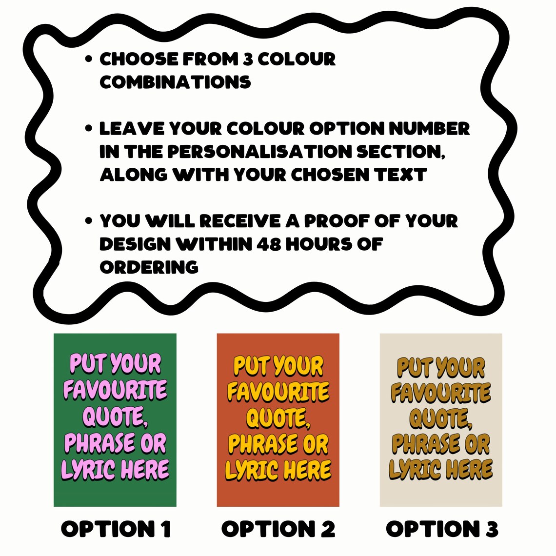 Custom Quote Print, Retro Style Typography Art - Image 3