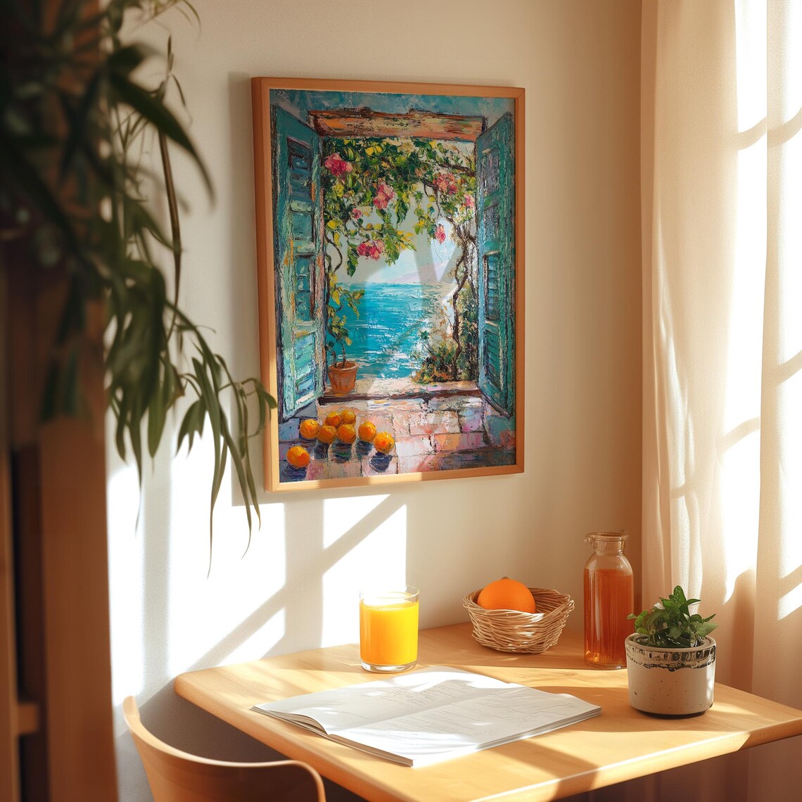 Open Window Fauvism Mediterranean Poster Print - Image 3