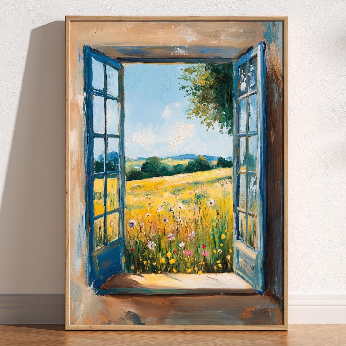 Open Window Matisse Countryside Fields Poster Print