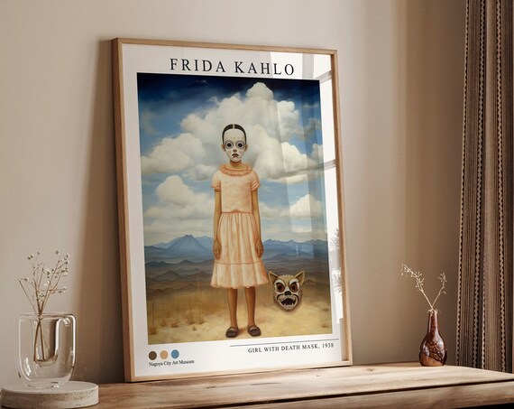 Frida Kahlo Print Famous Artist Prints Exhibition Poster Classical Art Print