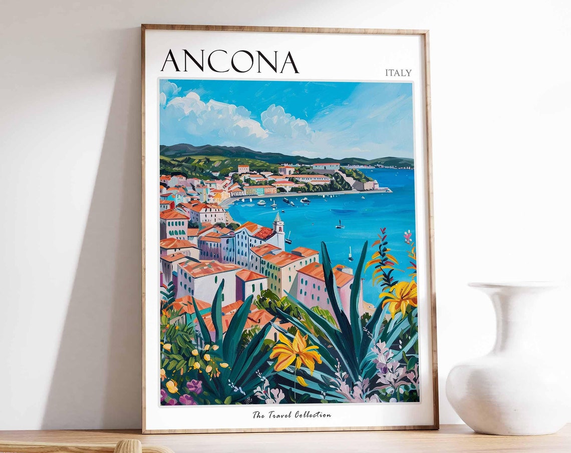 Ancona Poster Italian Travel Print Ancona Travel Art Ancona Wall Art Italian Travel Ancona Home Decor Ancona Travel Gift Italian Art