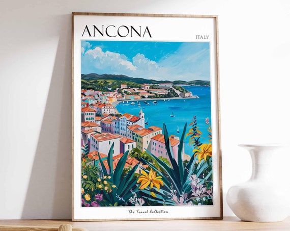 Ancona Poster Italian Travel Print Ancona Travel Art Ancona Wall Art Italian Travel Ancona Home Decor Ancona Travel Gift Italian Art