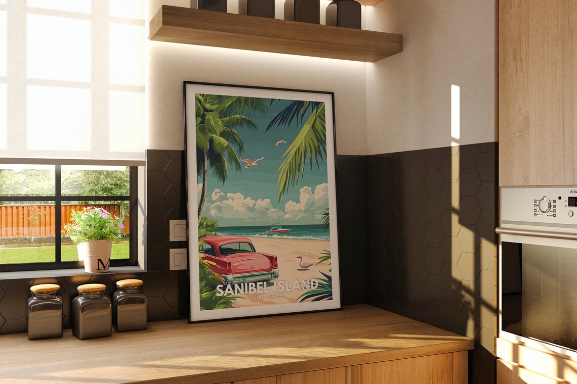 Sanibel Island Travel Poster, United States - Image 2