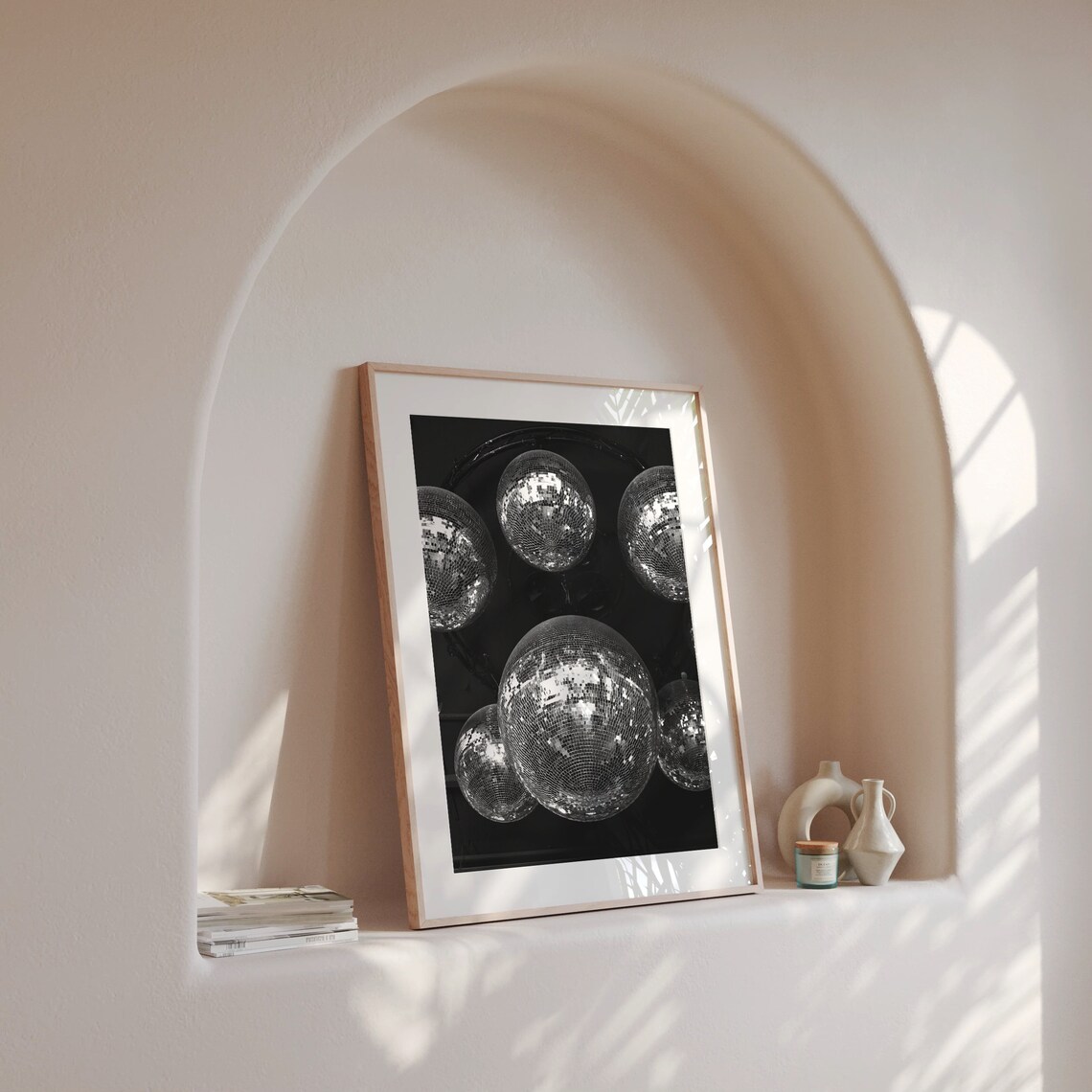 Disco Ball Party Retro Vintage Art Print - Image 3