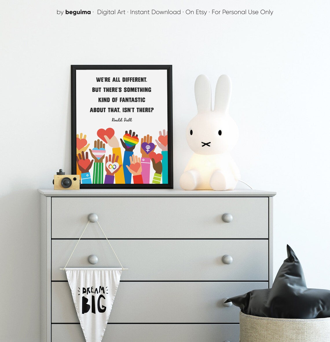 Diversity Classroom Decor Equality Poster, Kids Art - Image 2