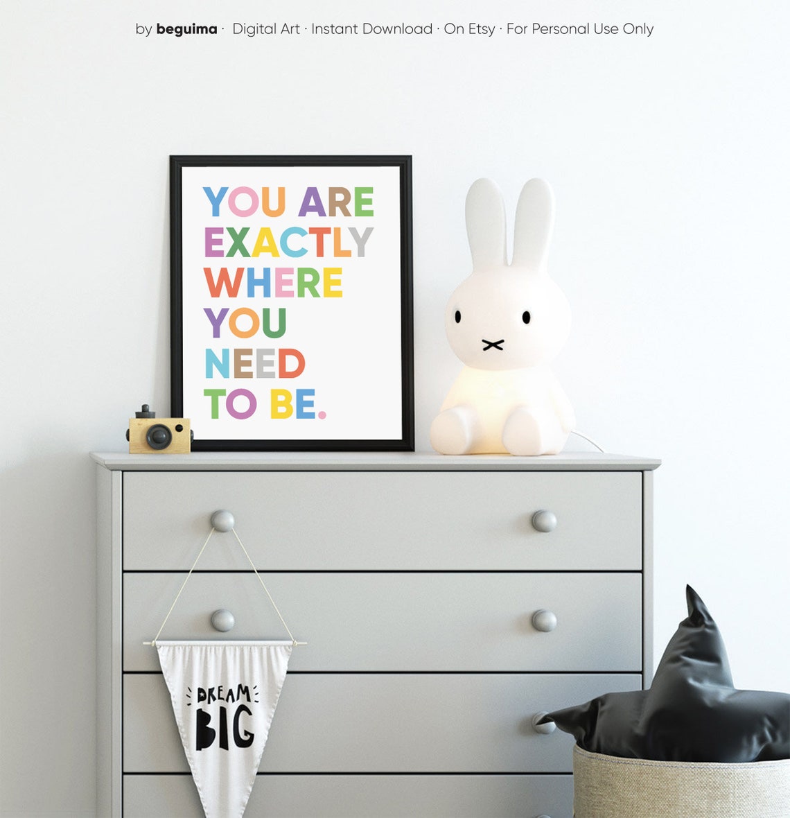 You Are Exactly Where You Need to Be Daily Affirmation Poster - Image 3