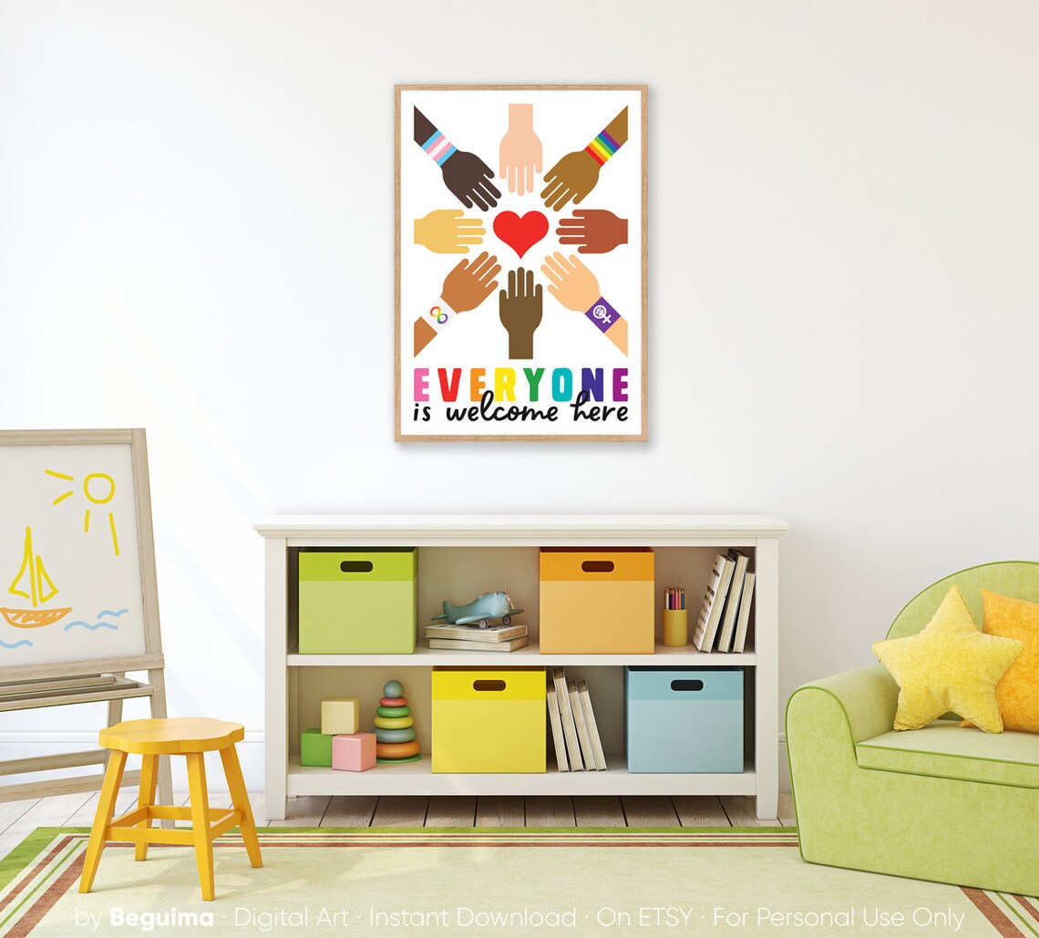 Equality Prints Diversity Classroom Decor Art Print - Image 4