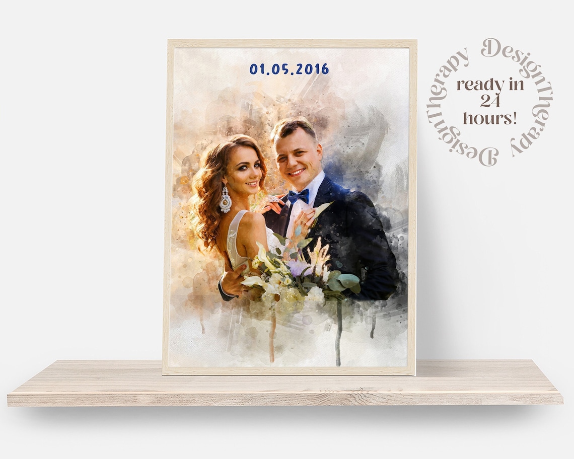 Watercolor Portrait Personalized Art Print