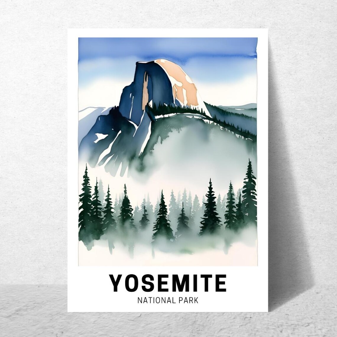 Yosemite National Park Travel Poster, Artwork - Image 5