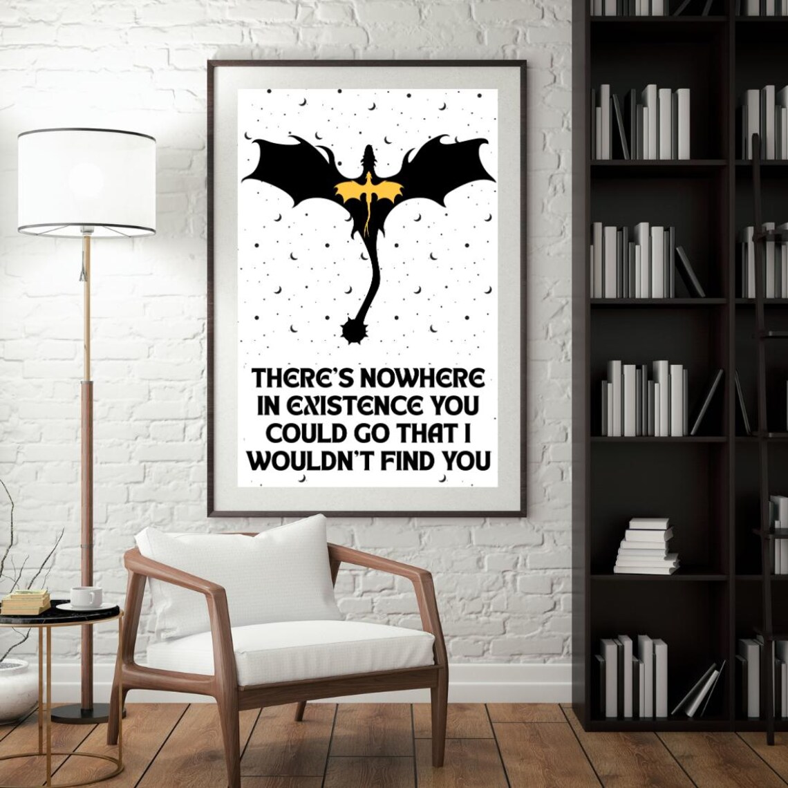 Fourth Wing Quote, Book Lover Poster - Image 2
