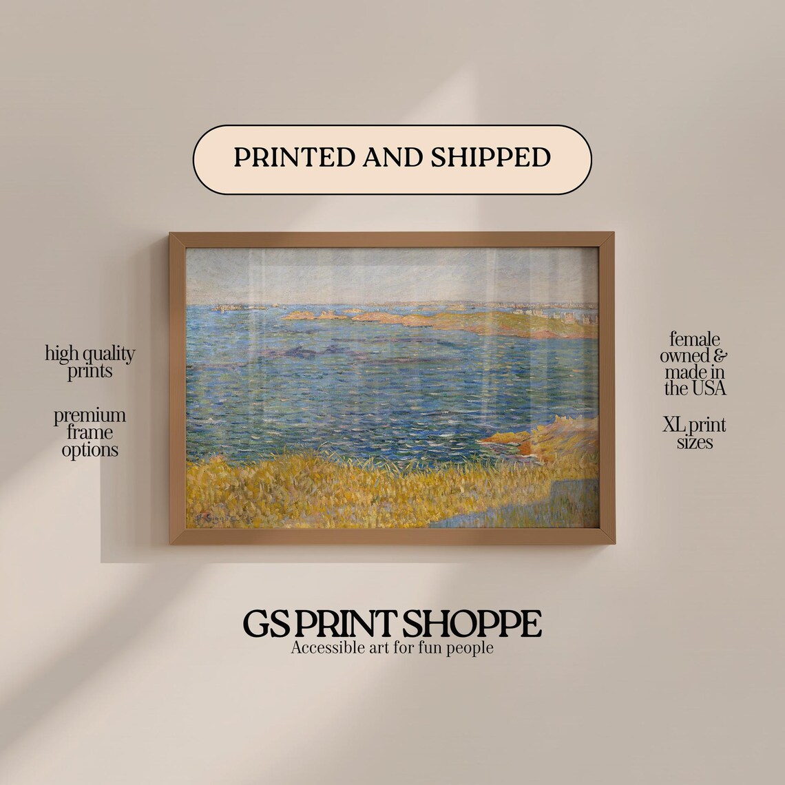 Saint-Briac Brittany Coastal Seascape Impressionist Painting Poster