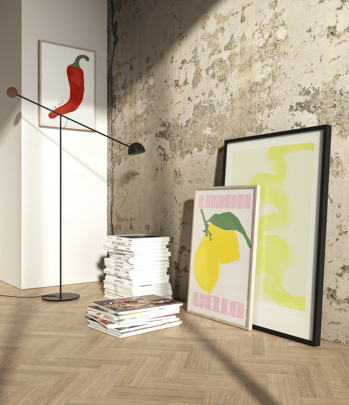 Im Hot Chilli Pepper Poster Red Kitchen Funny Spicy Minimalist Art - Image 3