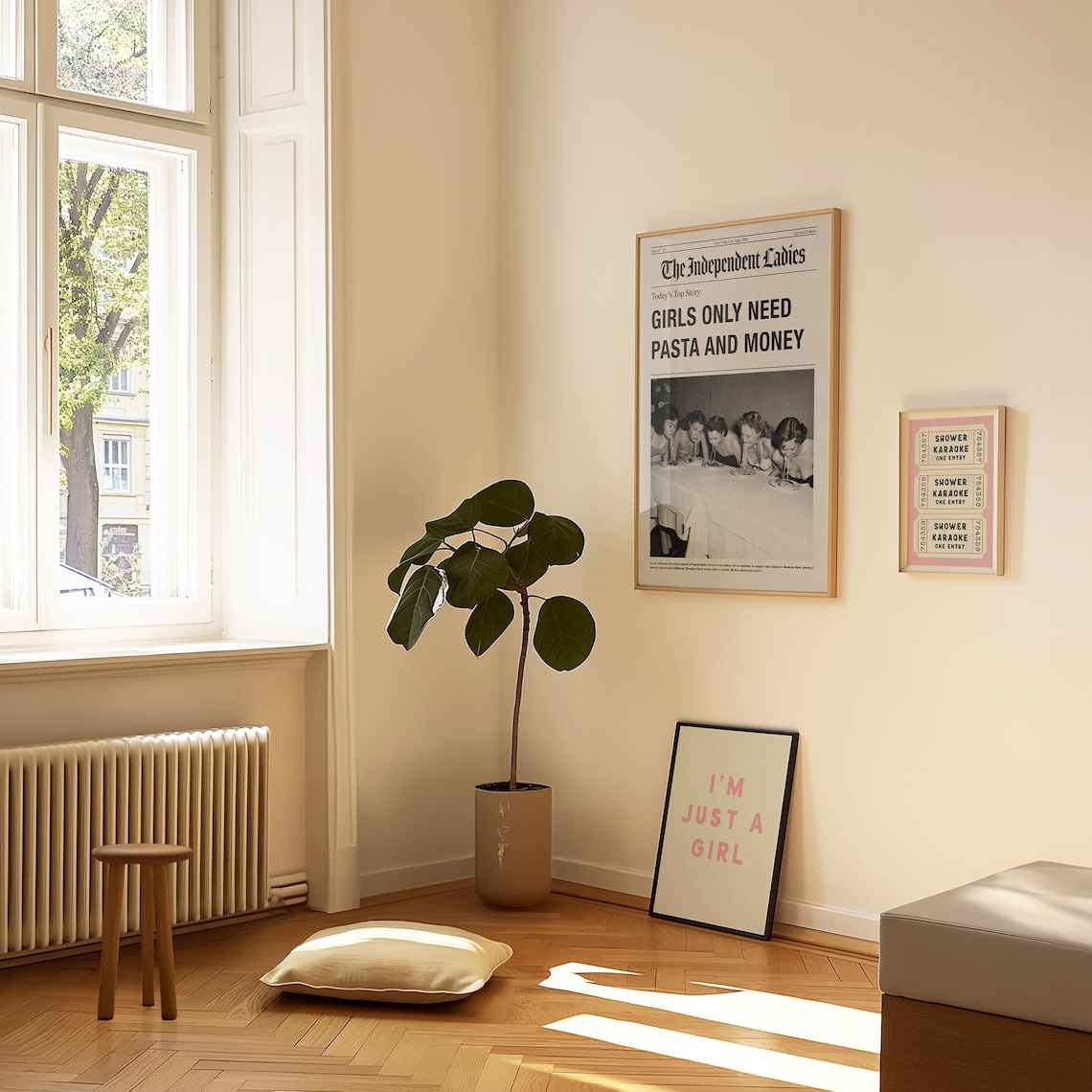 I'm Just A Girl Print, Preppy Dorm Decor - Image 4
