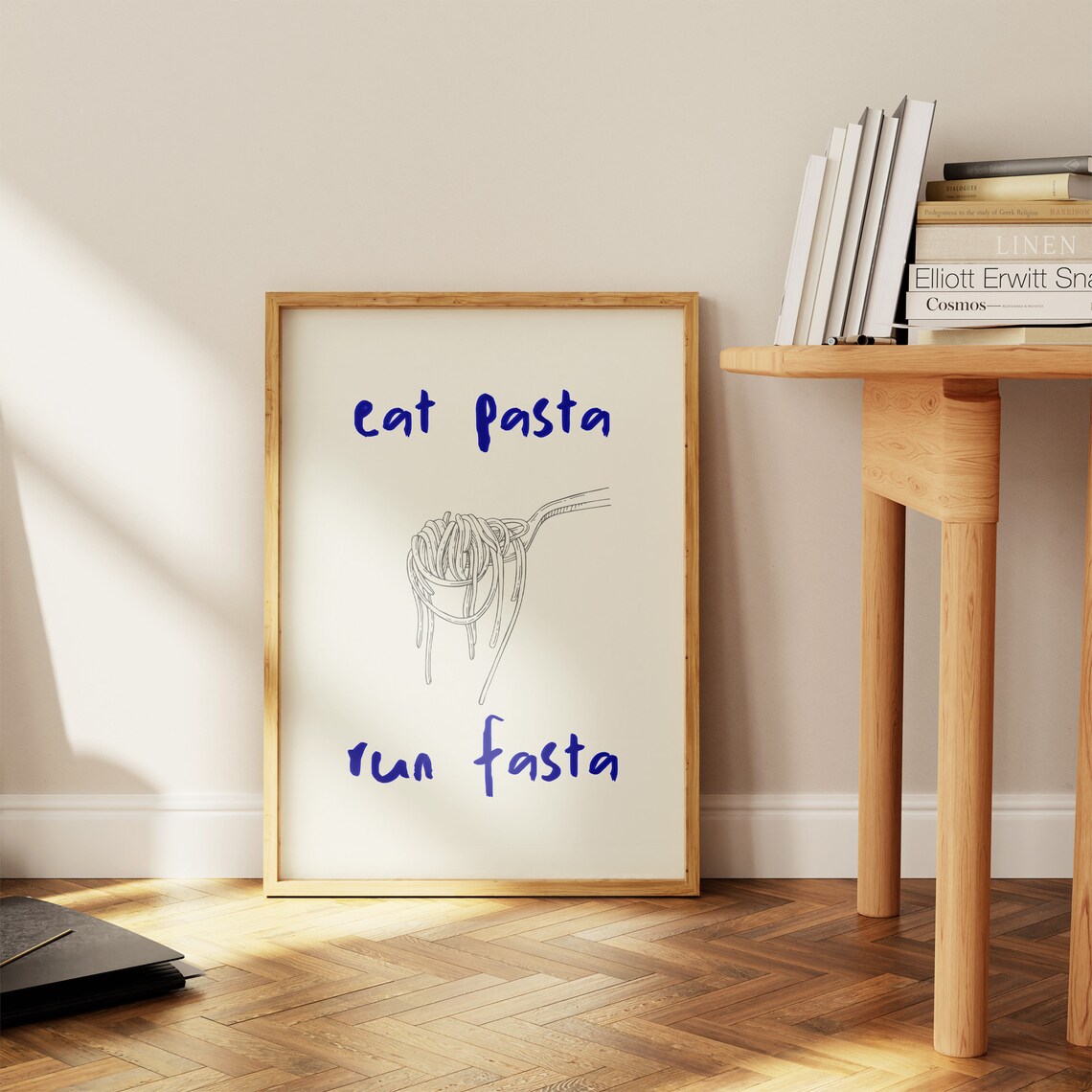 Spaghetti Retro Quote Poster, Kitchen Wall Decor - Image 2