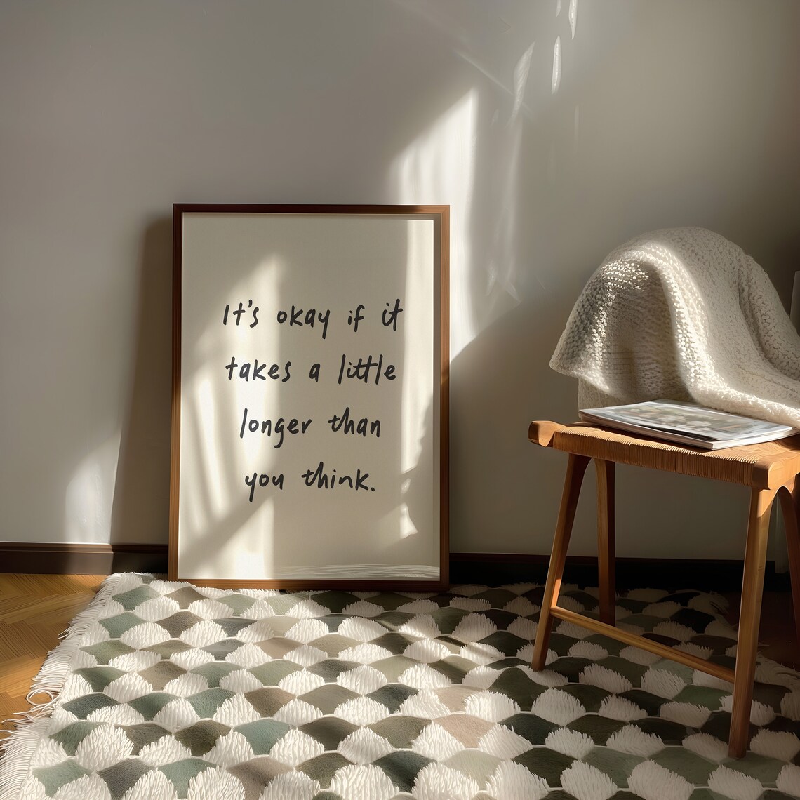 Its Okay If It Takes A Little Longer Motivational Art Print - Image 3