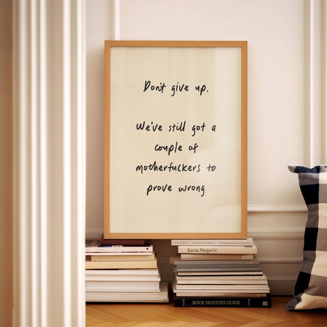 Do Not Give Up Prove Them Wrong Funny Sweary Motivation Quote Poster - Image 3