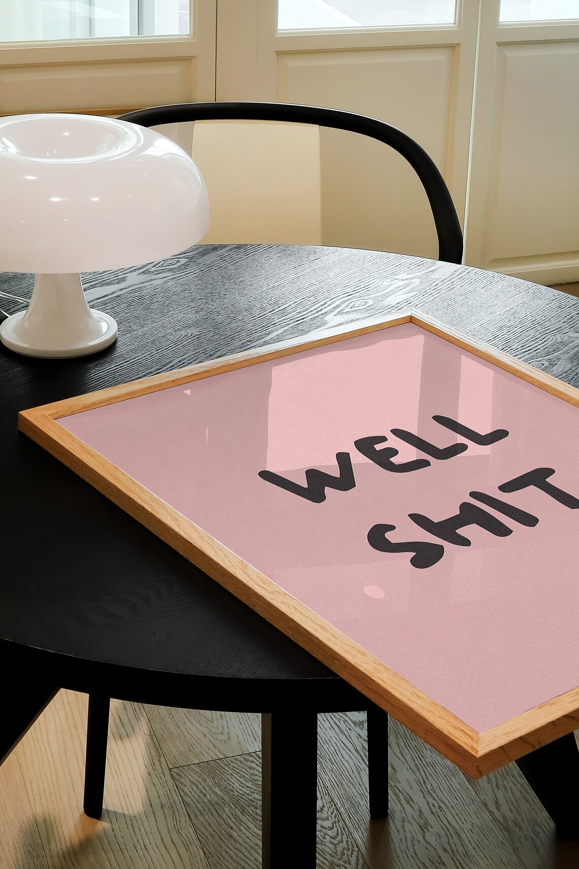 Well Shit Funny Bathroom Typography Art Print - Image 3