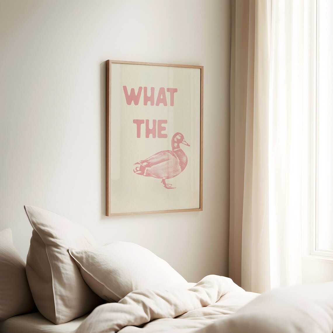 What The Duck Funny Typography Art Print - Image 4
