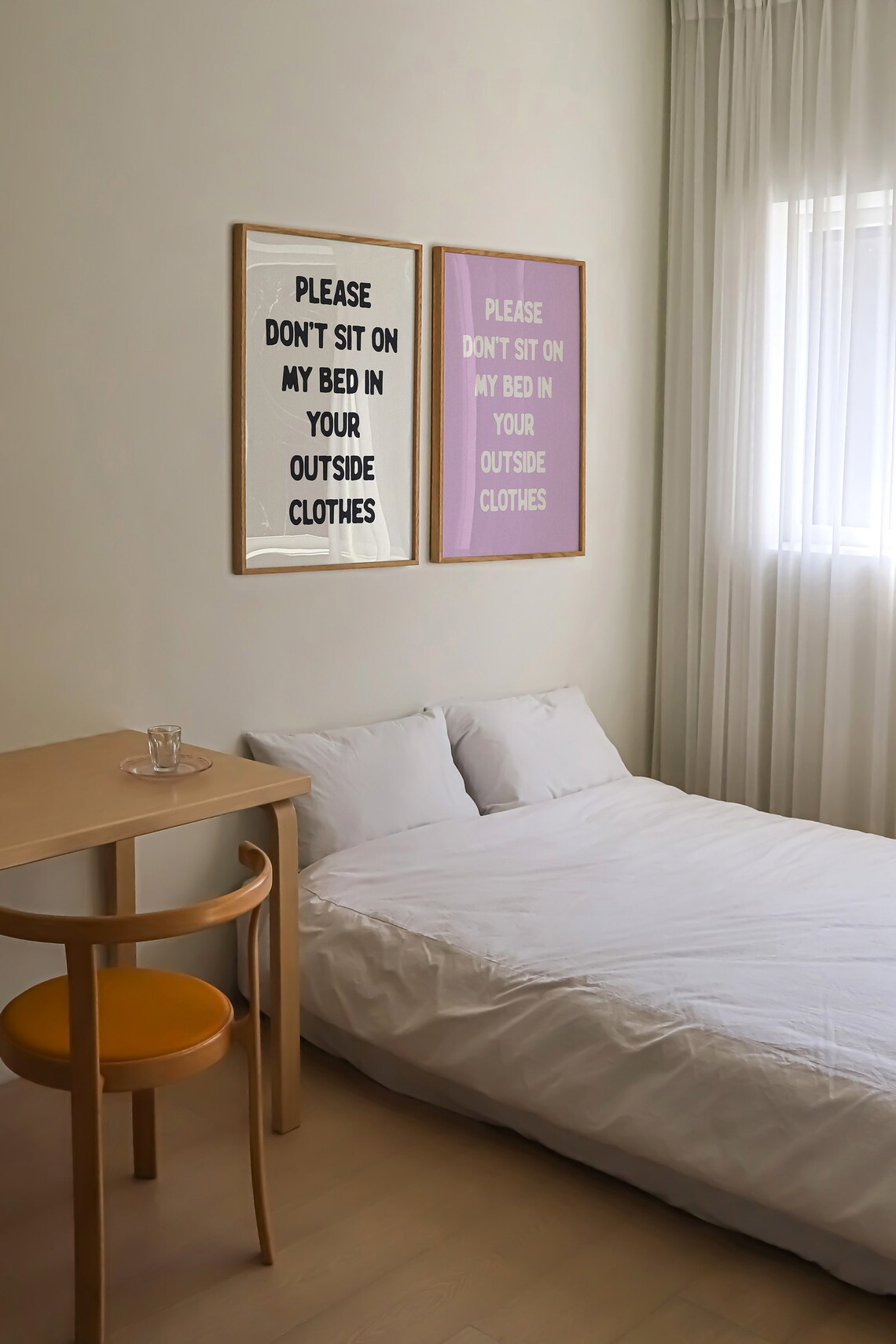 Please Don't Sit On My Bed Typography Bedroom Poster - Image 4