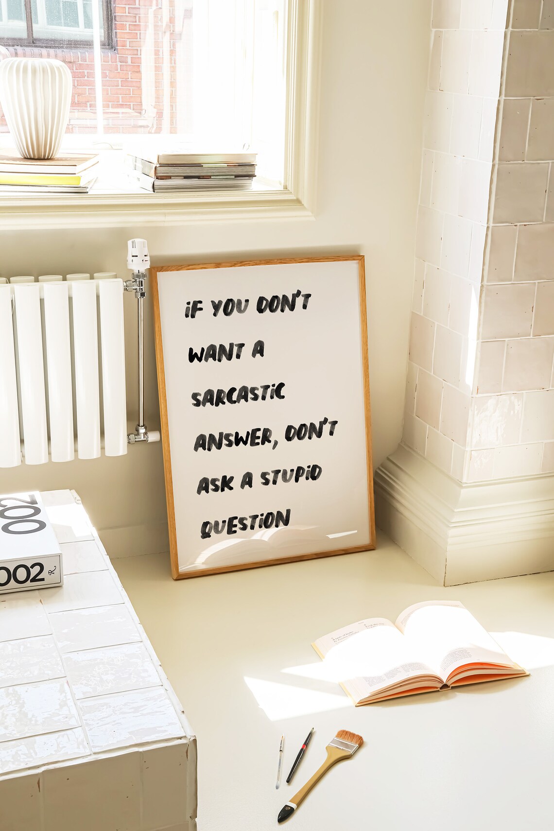 Don't Ask a Stupid Question Typography Art Print - Image 2