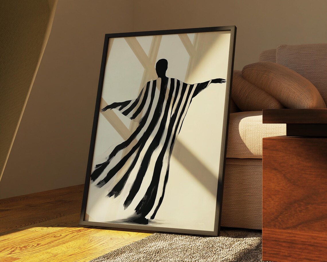 Modern Dance Line Art Poster Print - Image 2