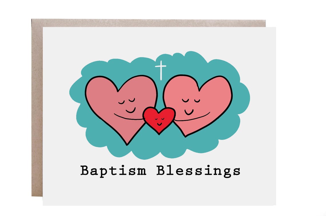 Baptism Baby Card