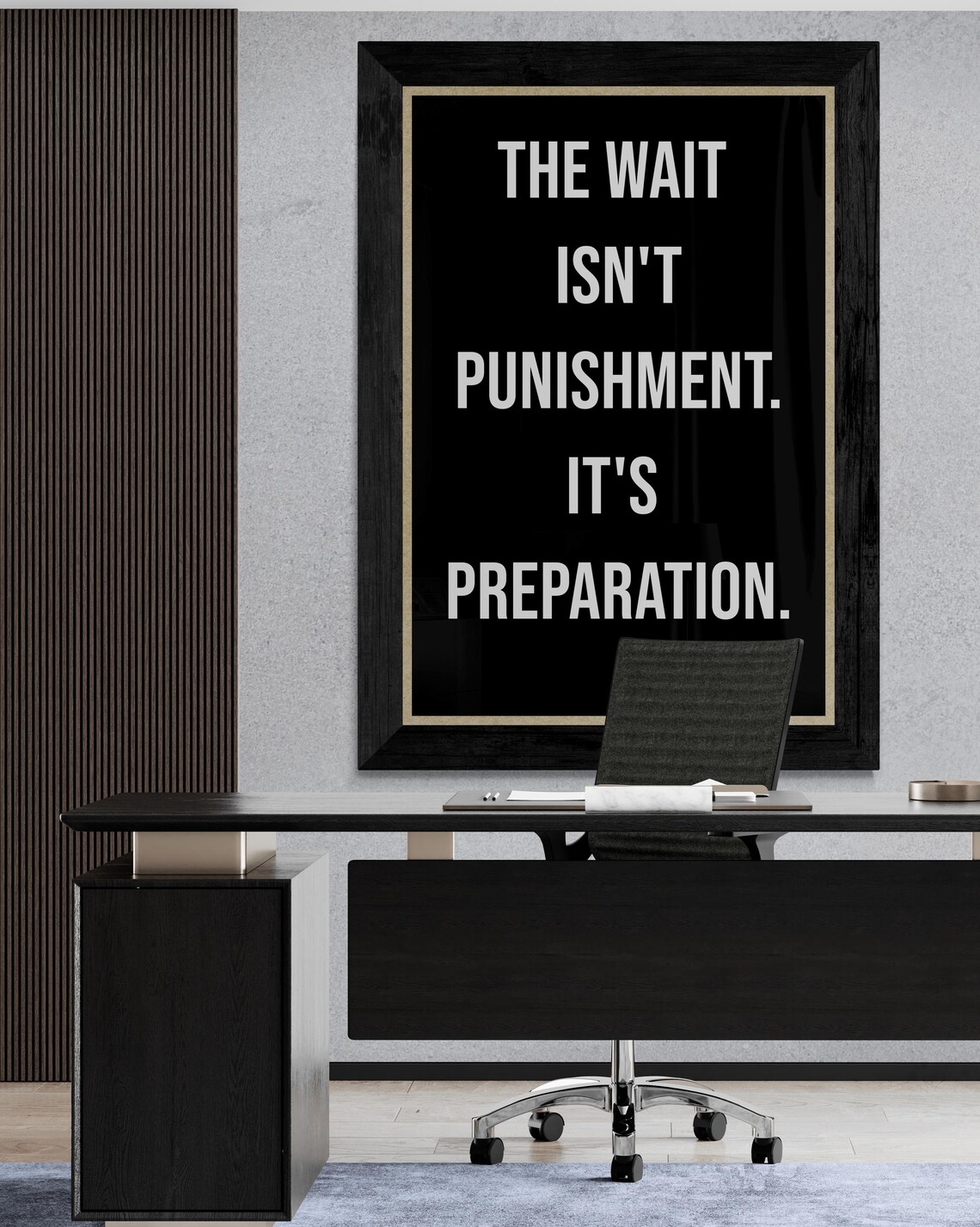 The Wait Isn't Punishment It's Preparation Patience Quote Poster - Image 2