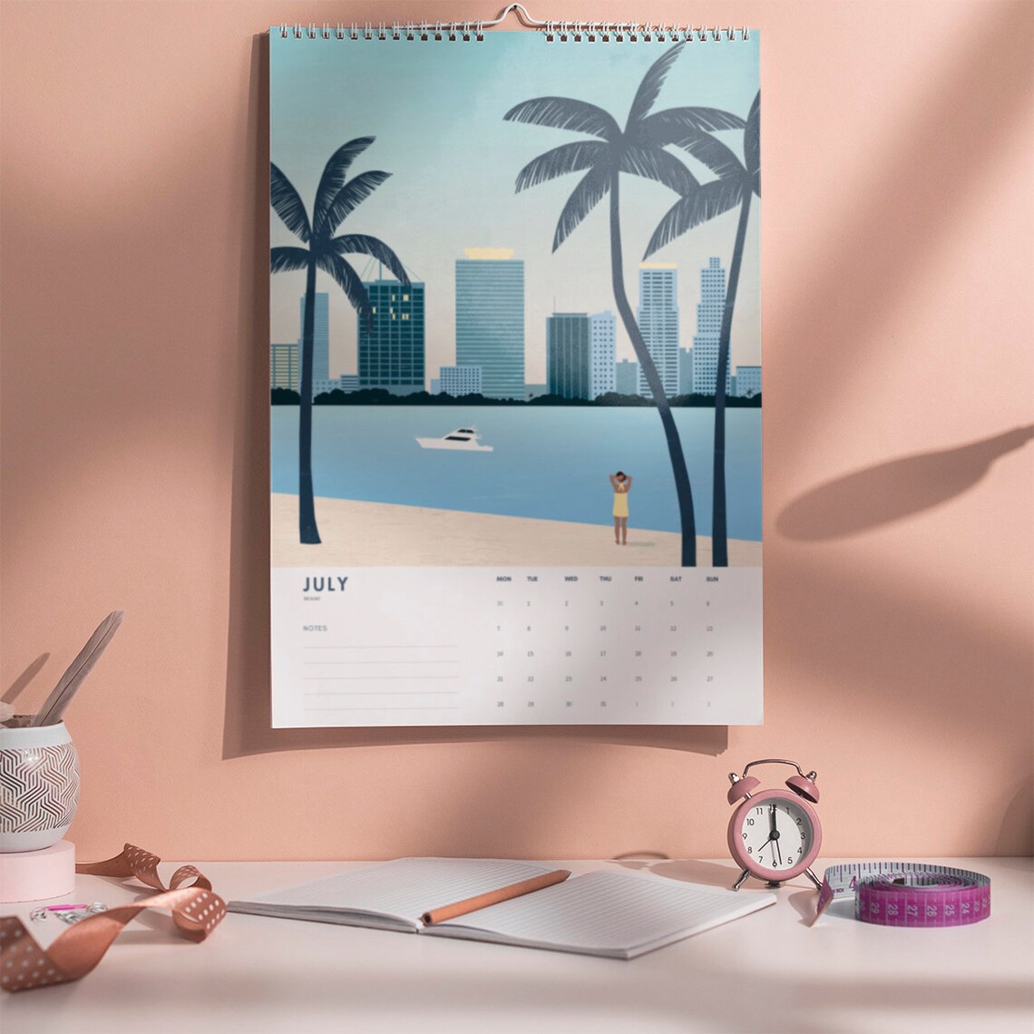 2025 Cities of the World Copenhagen Art Print Spiral Calendar - Image 2
