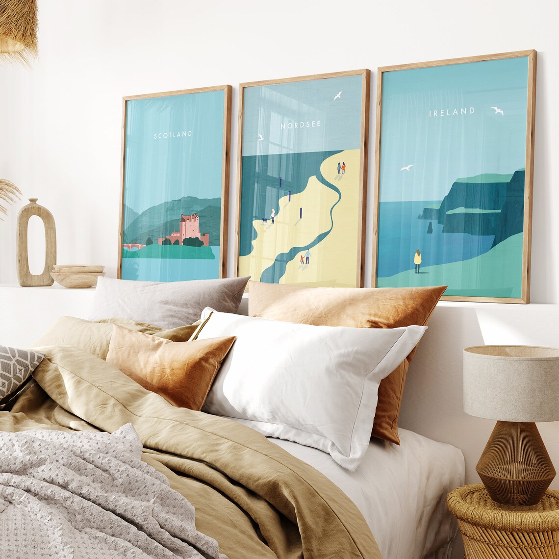Ireland Minimalist Travel Poster, Coastal Wall Art - Image 2