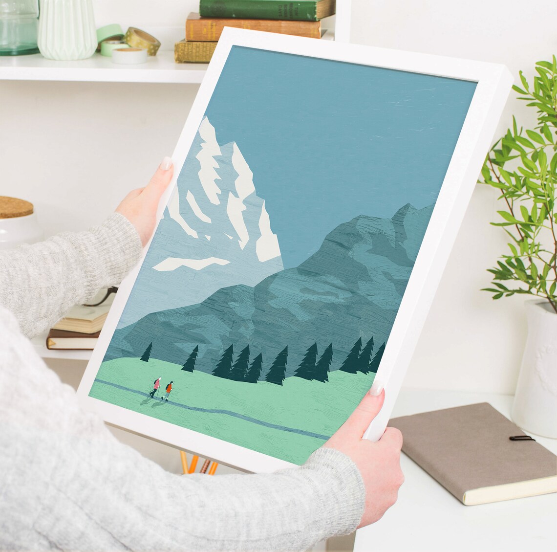 Mountains Poster, Mountain Landscape Art Print - Image 4