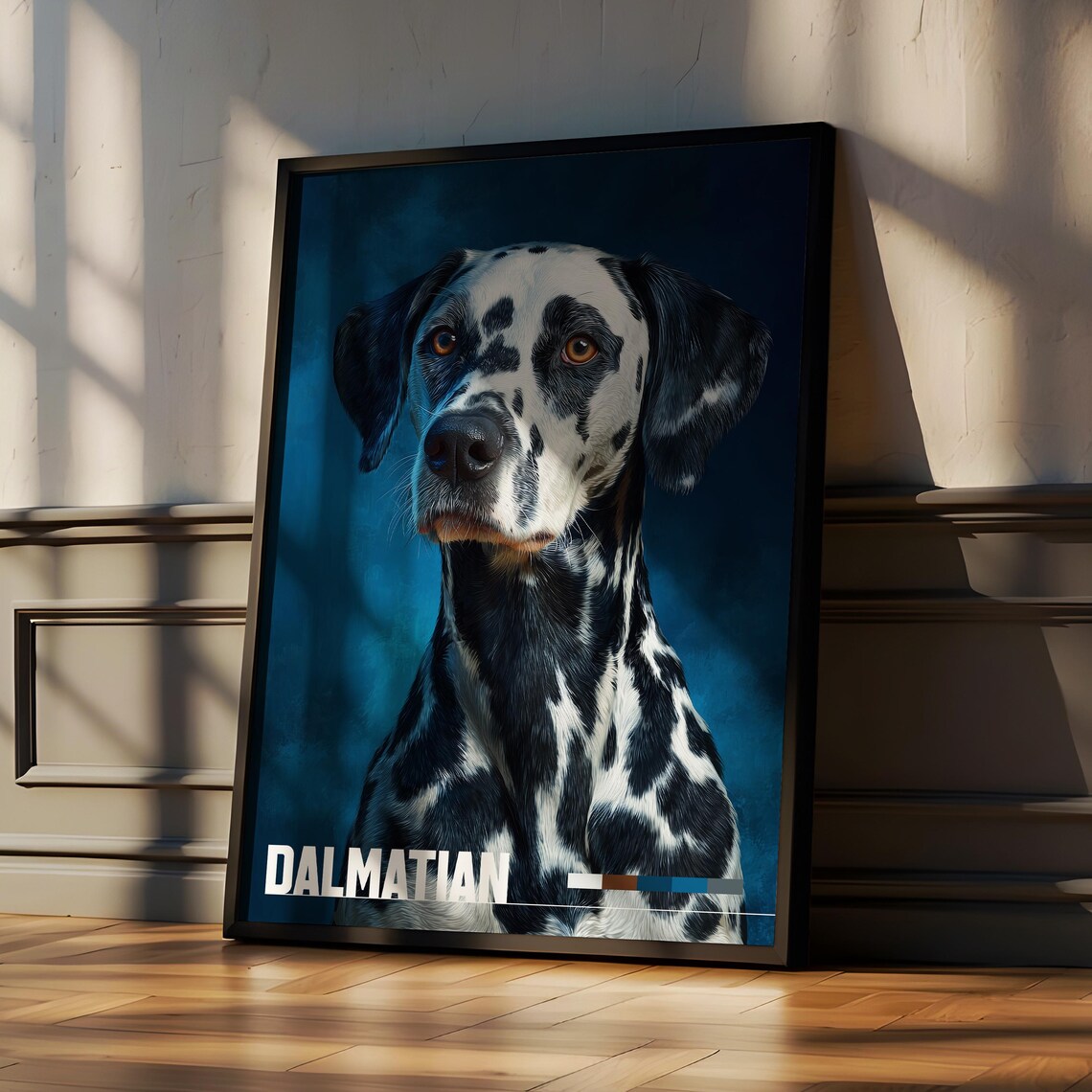 Dalmatian Framed Poster Dog Lover Wall Art For Nursery Or Kids Room