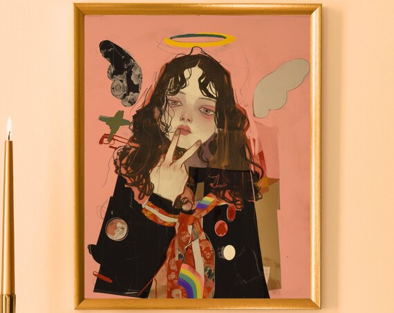 Agathas Angel Unique Canvas Art Print