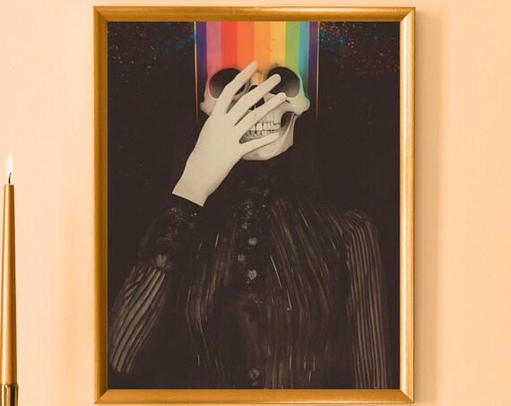Happy Goth No9 Art Print