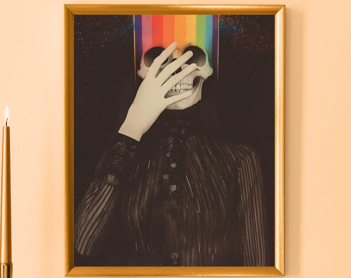Happy Goth No9 Art Print