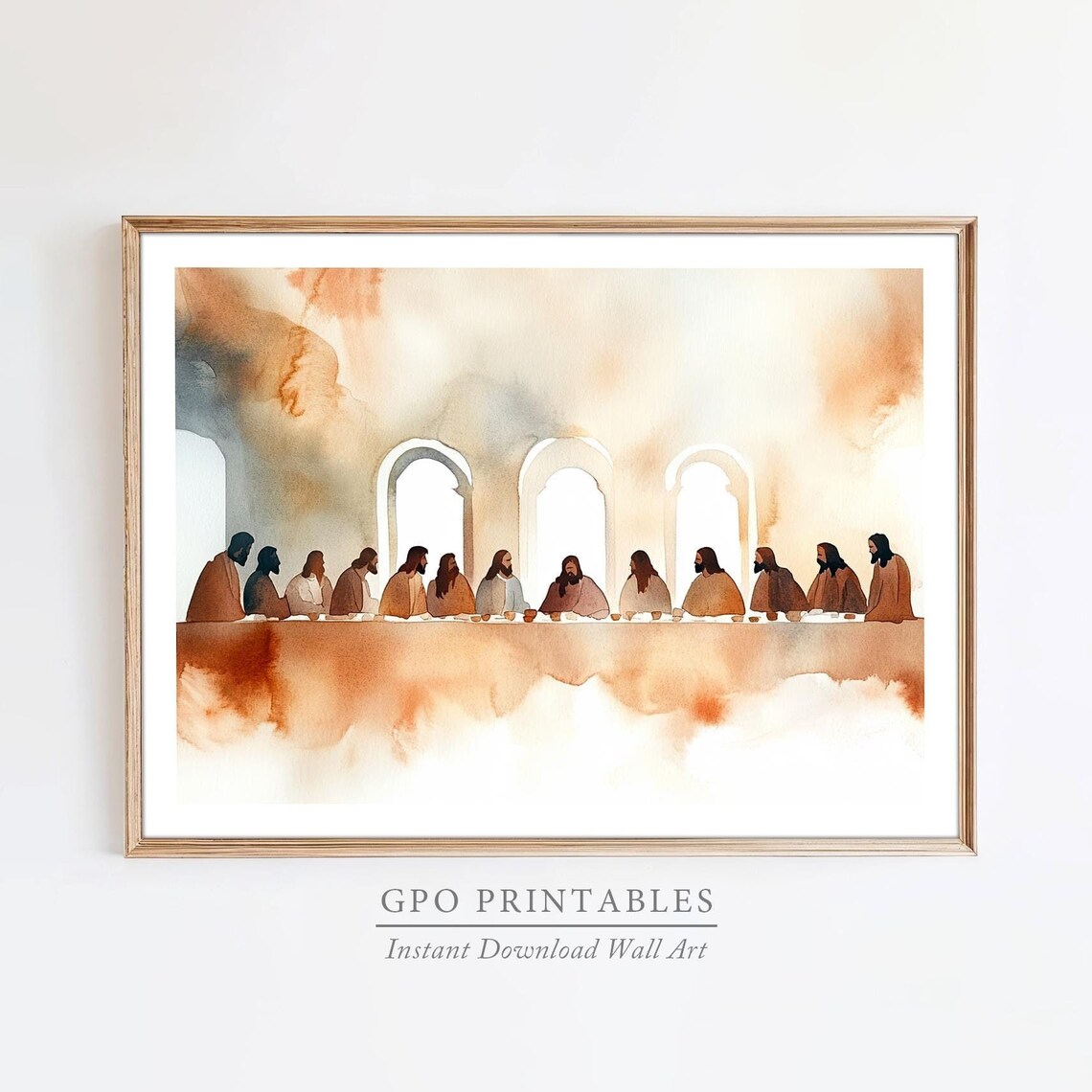 The Last Supper, Modern Christian Art Print
