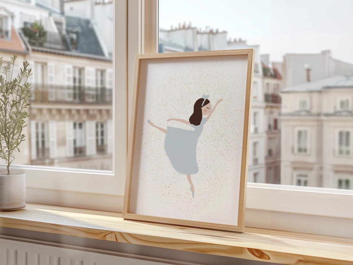 Nutcracker Ballet Clara Dance Girls Room Christmas Art Print - Image 3