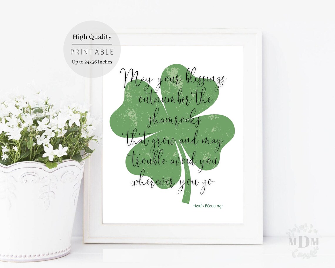 May Your Blessing Outnumber St. Patrick's Day Art Print - Image 2