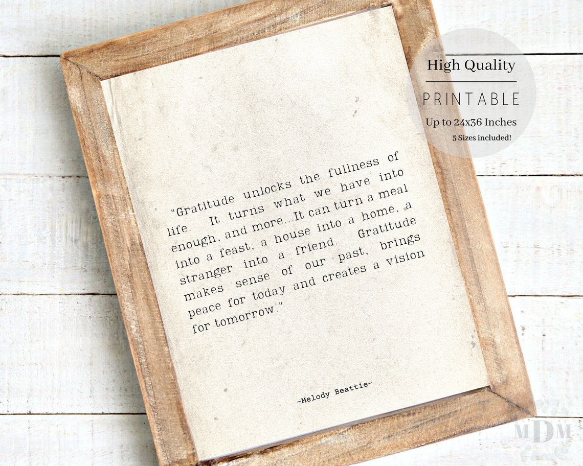 Melody Beattie Custom Quote Art Print - Image 4