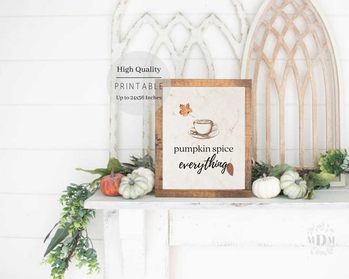 Pumpkin Spice Everything Sign, Fall Farmhouse Decor - Image 5