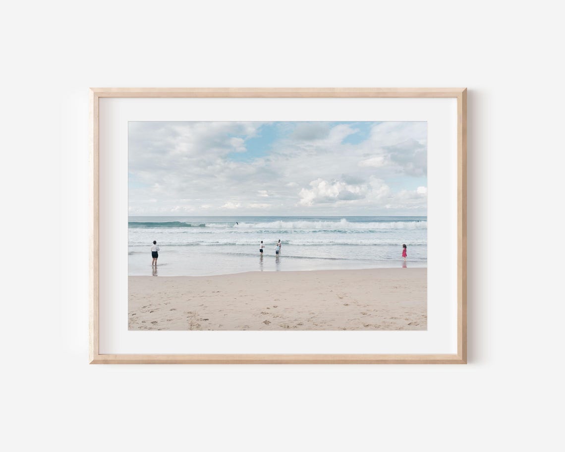 Minimalist Beach Print Manly Wall Art Conceptual Ocean Photography Australian Coastal Decor