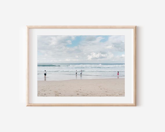 Minimalist Beach Print Manly Wall Art Conceptual Ocean Photography Australian Coastal Decor